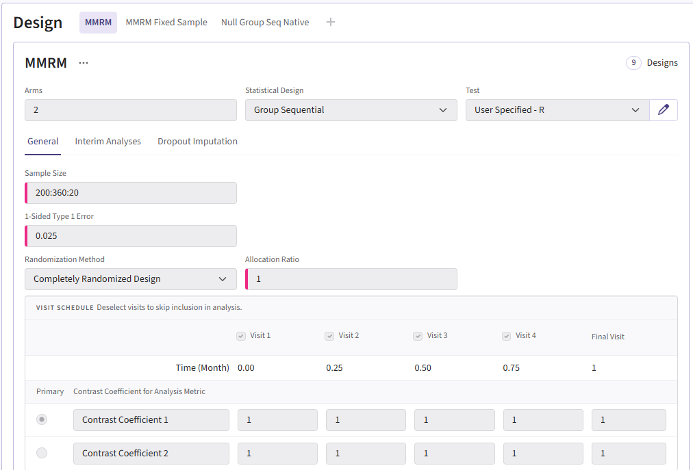 MMRM Group Sequential